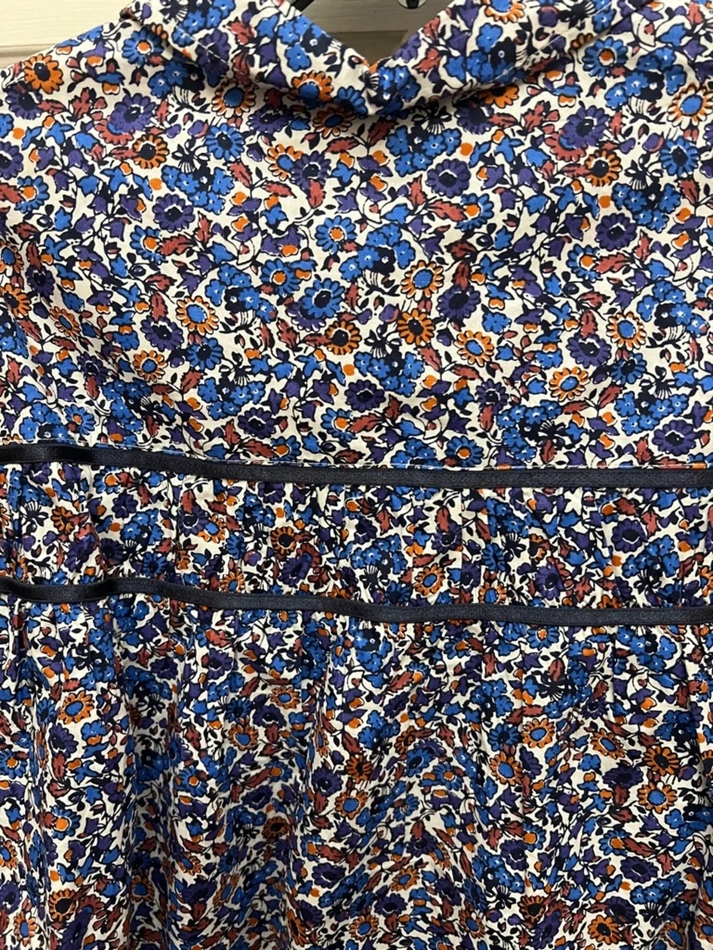 Leandra Shirred Yoke Blouse by Maeve - blue - Picture 11 of 11